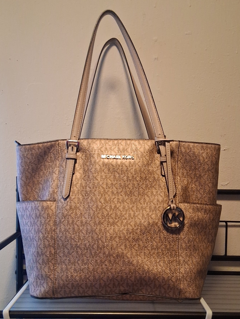 Michael Kors Women's Signature Tote Bag in Gold